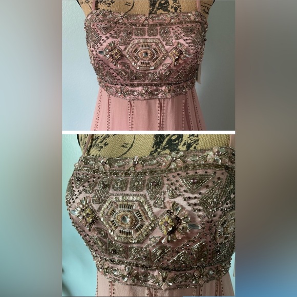 Sue Wong Pink Beaded Dress - Picture 10 of 11